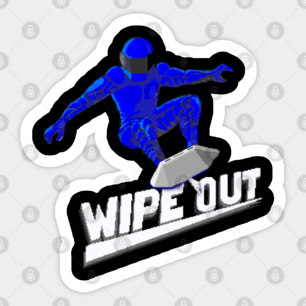 Wipe Out Sticker by iloveamiga